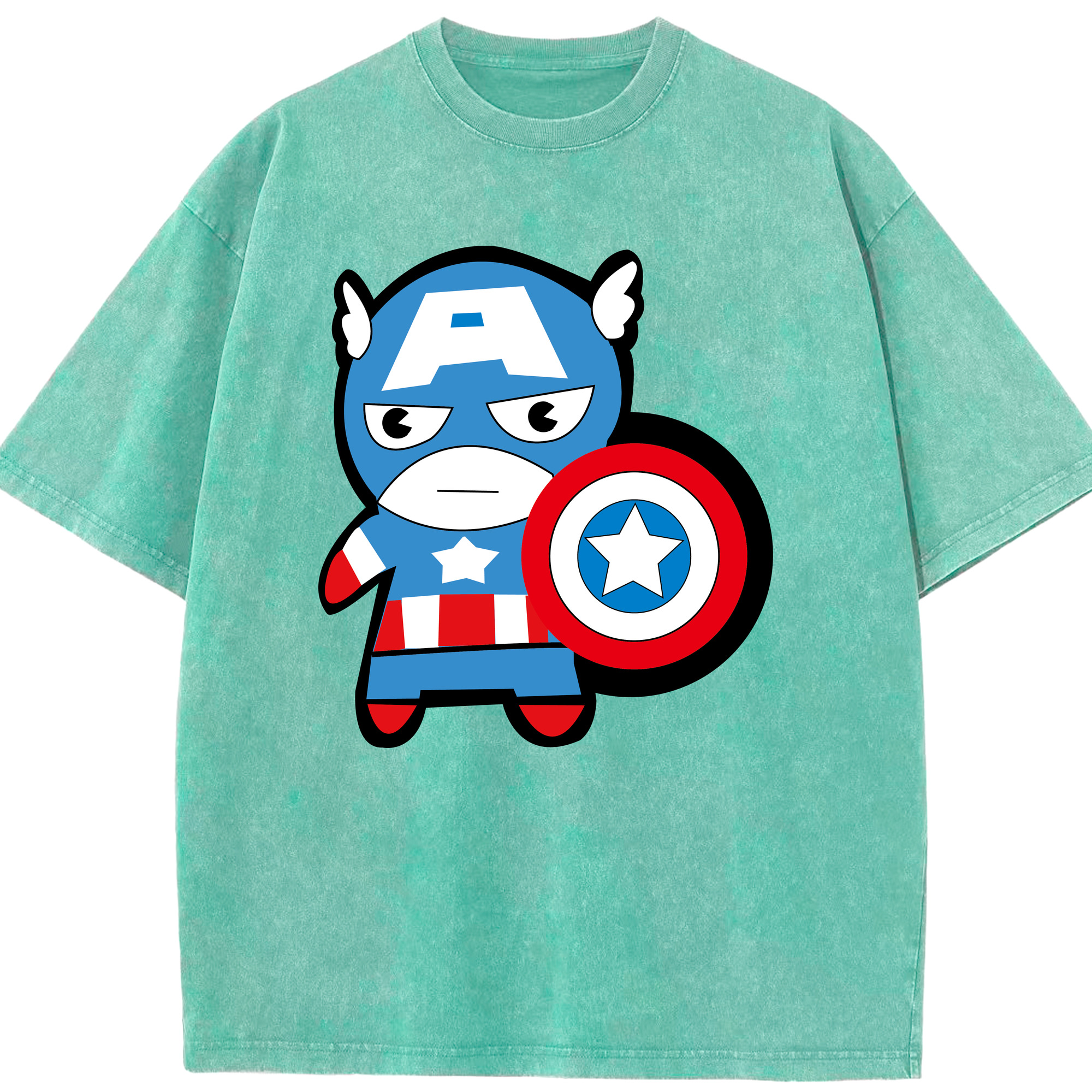 （画像用） アベンジャーズ The Avengers 綿100% ヴィンテージ風 半袖Tシャツ（フロントプリント）